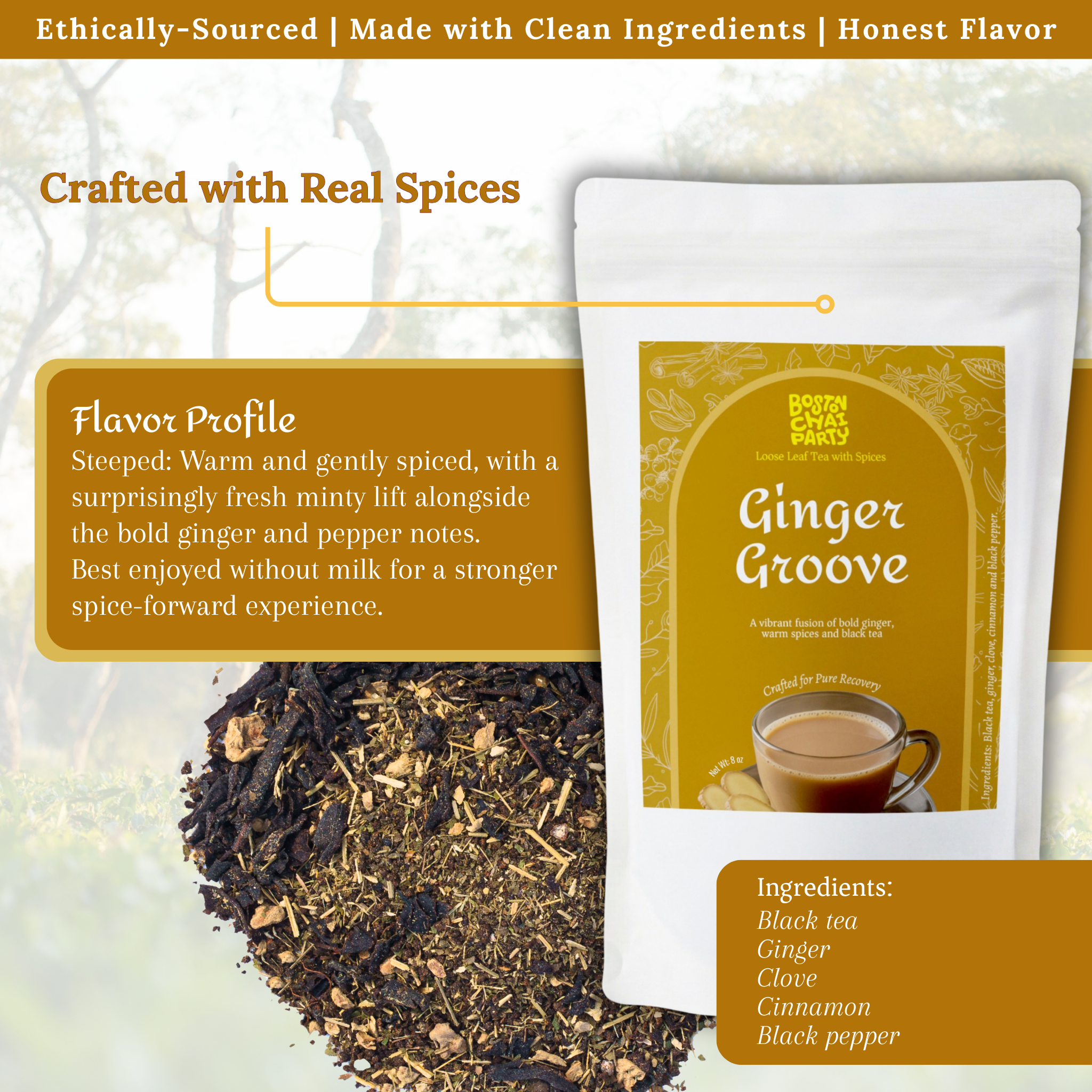 Ginger Groove - Loose Leaf Tea with Spices