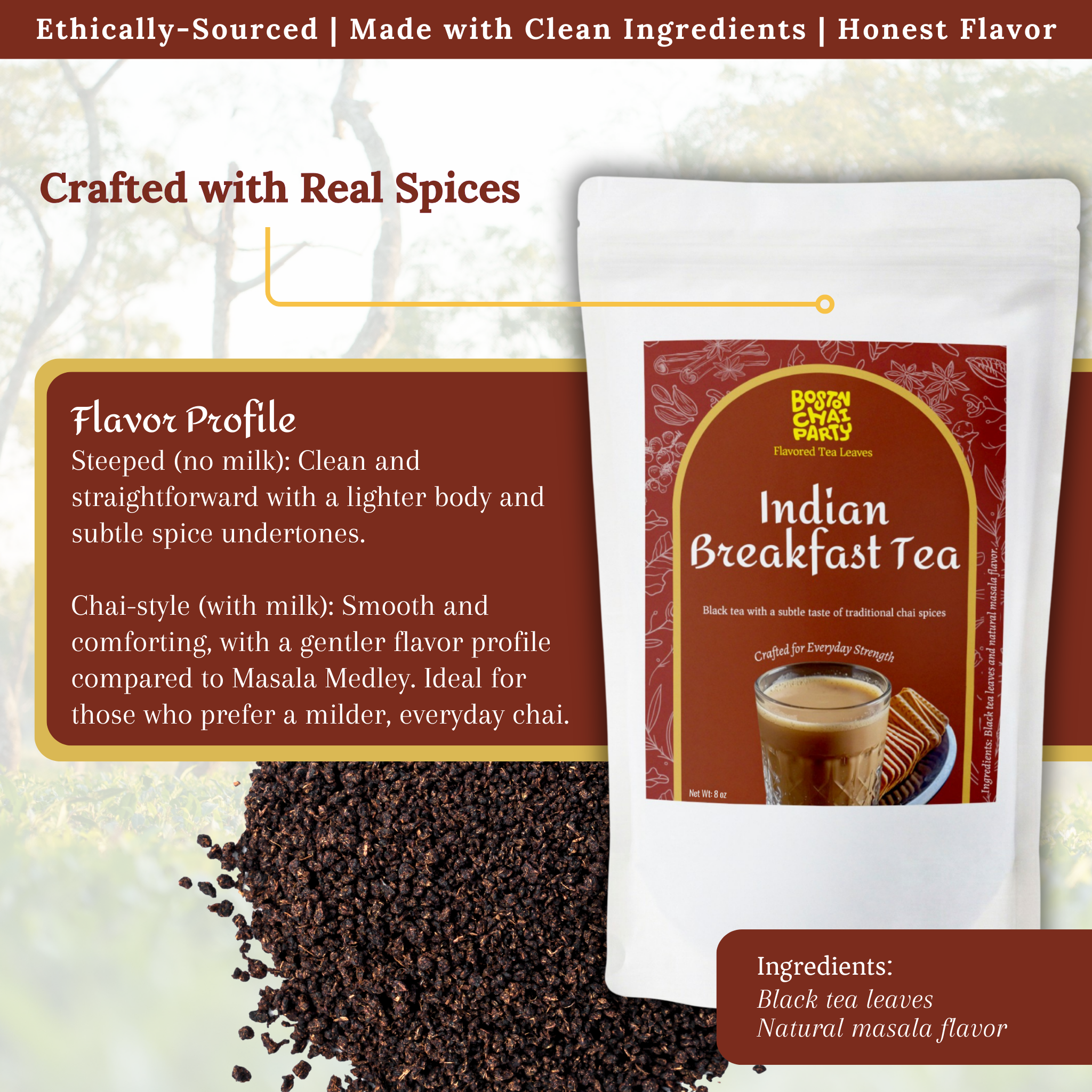 Indian Breakfast Tea - Flavored Tea Leaves