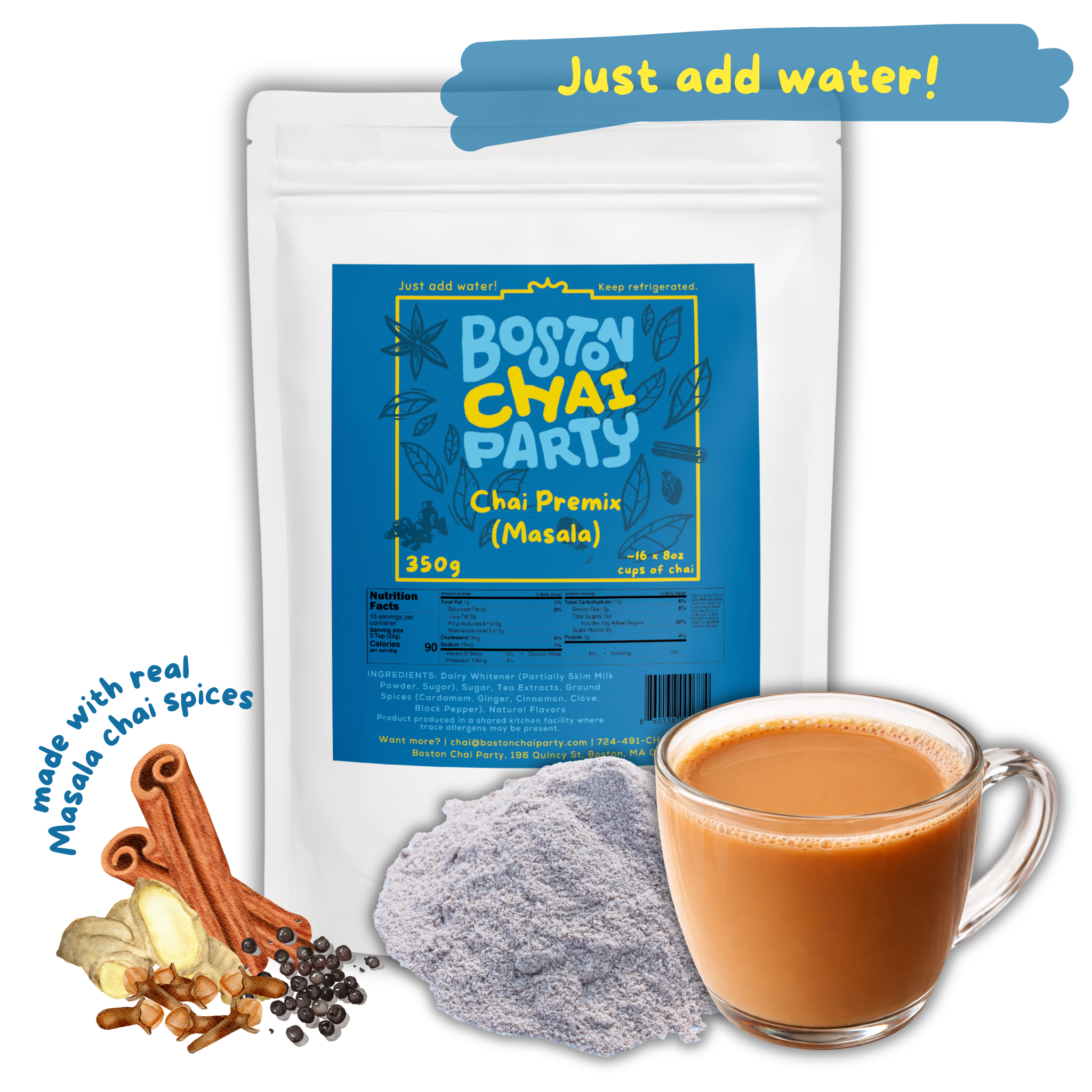 Masala Chai Premix (Sweetened)