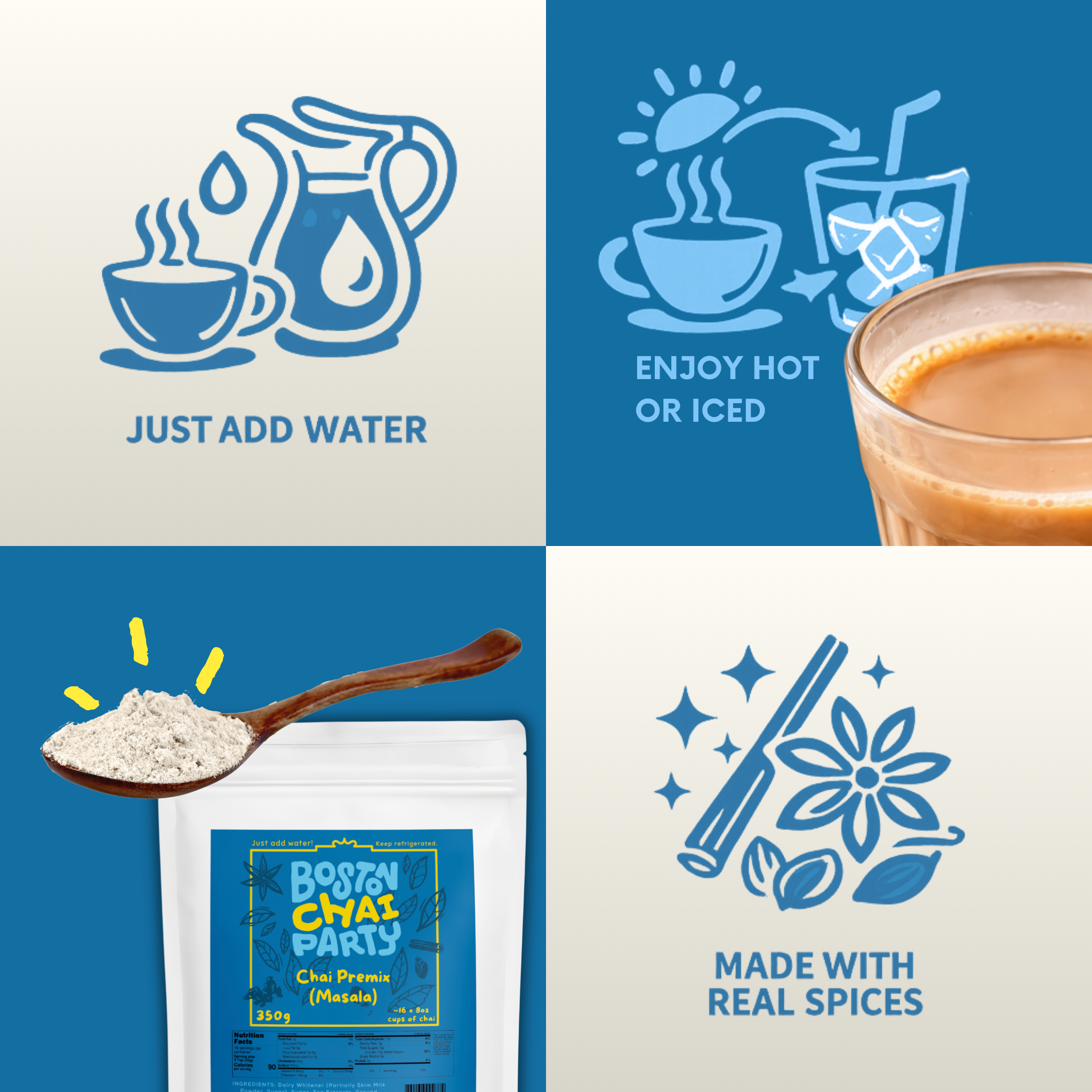 Masala Chai Premix (Sweetened)