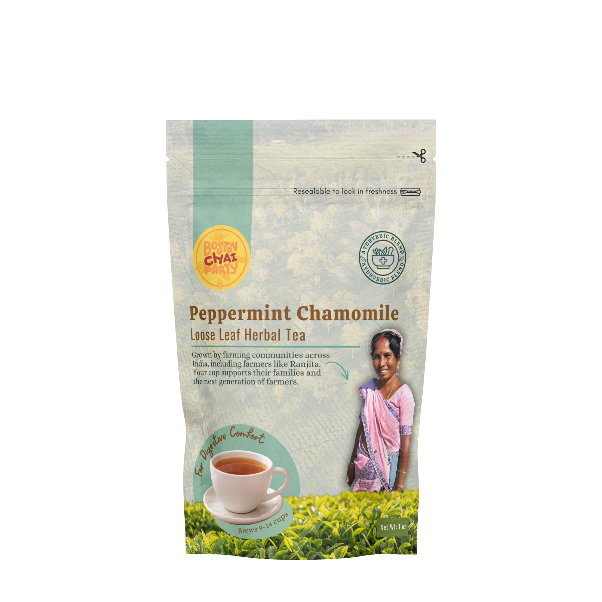 Peppermint Chamomile Digestive Comfort Tea