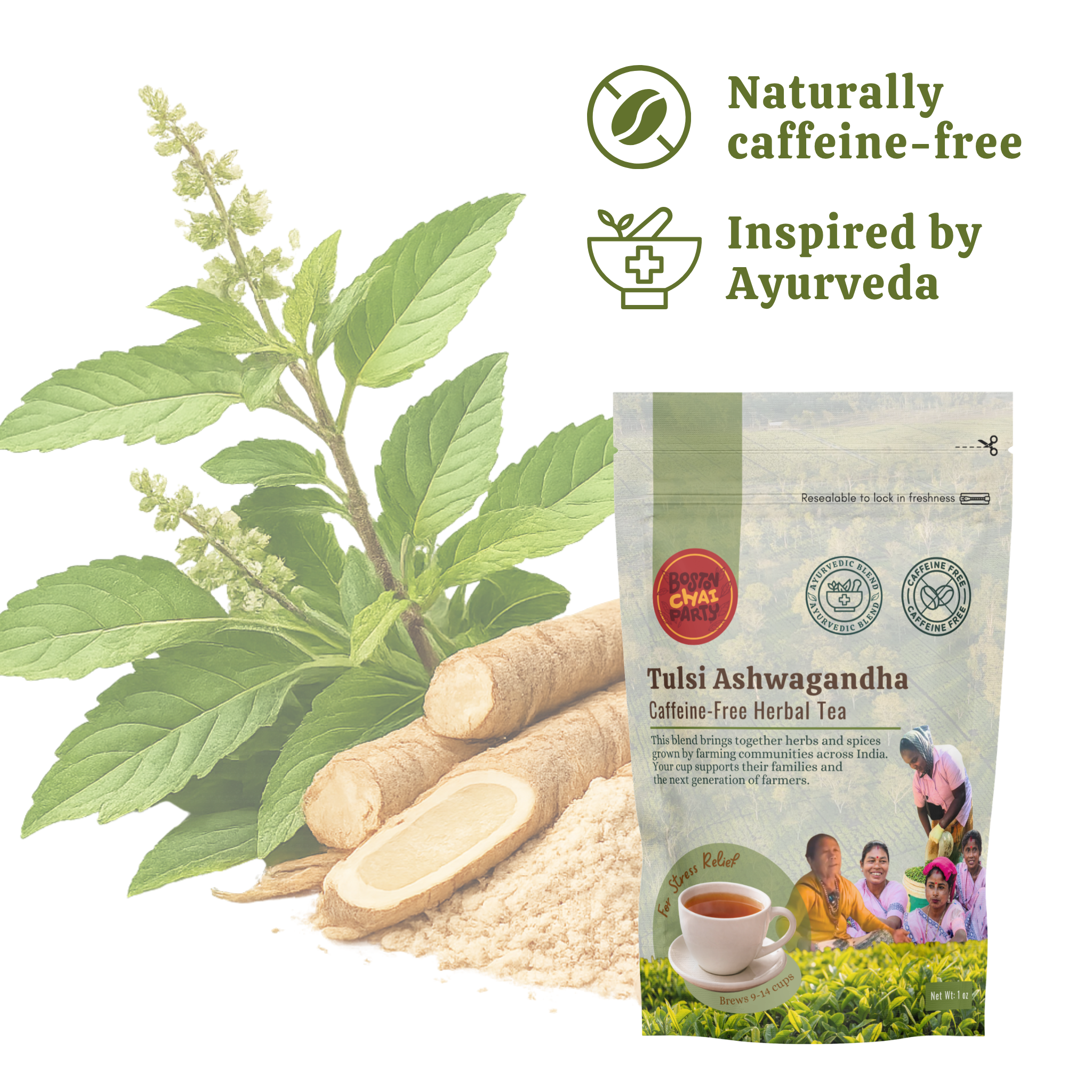 Tulsi Ashwagandha Stress Relief Tea