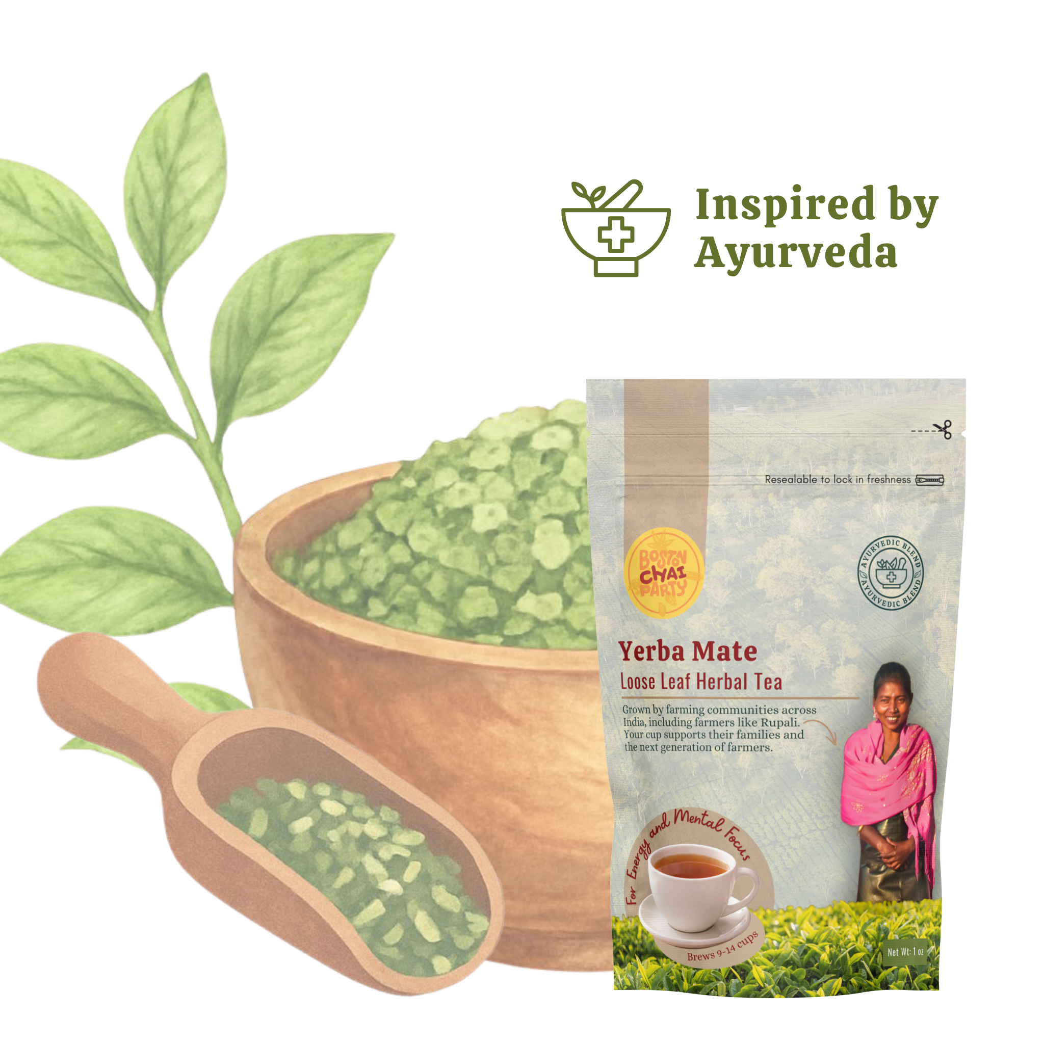 Yerba Mate Energy and Mental Focus Tea