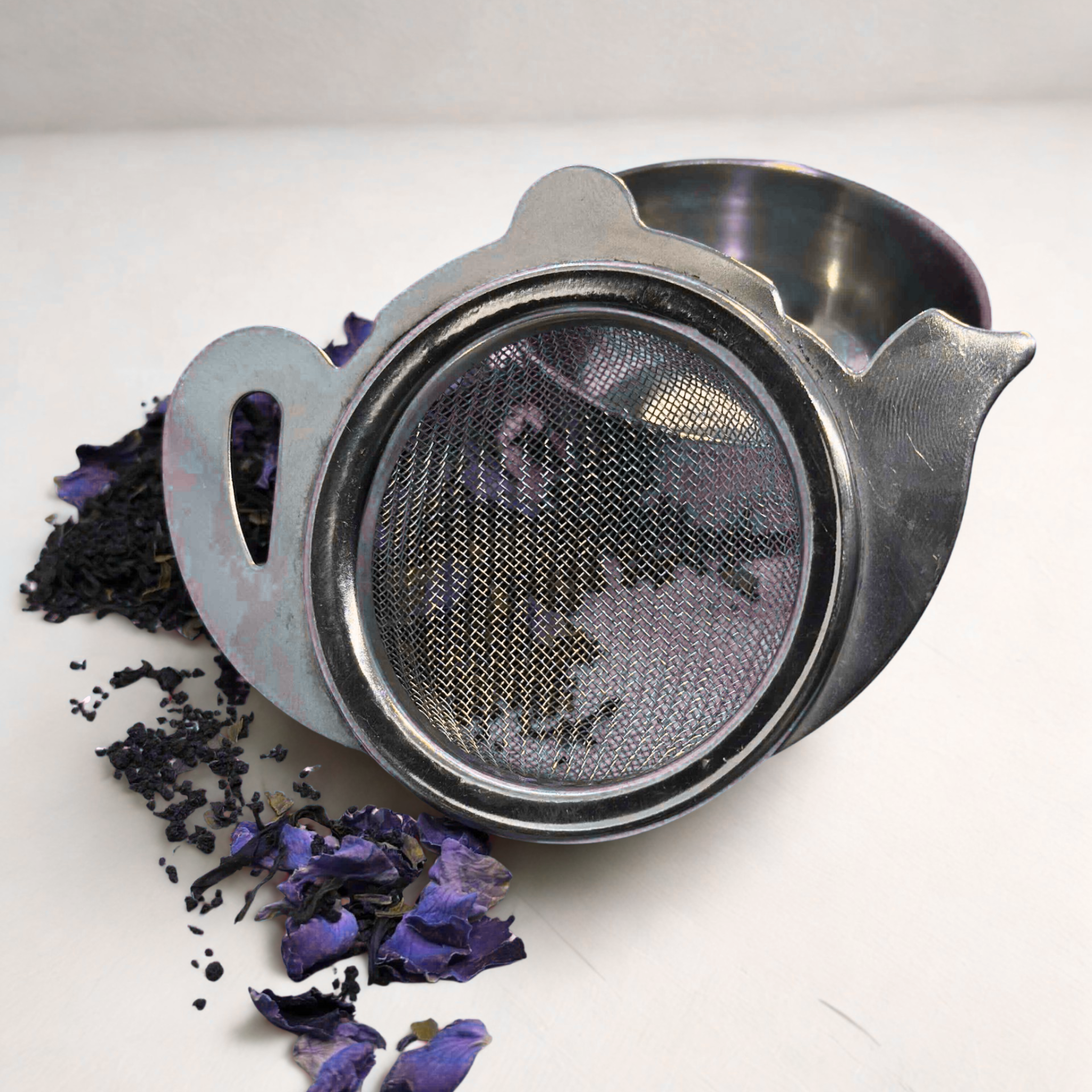 Teapot-Shaped Stainless Steel Mini Tea Strainer and Steeper
