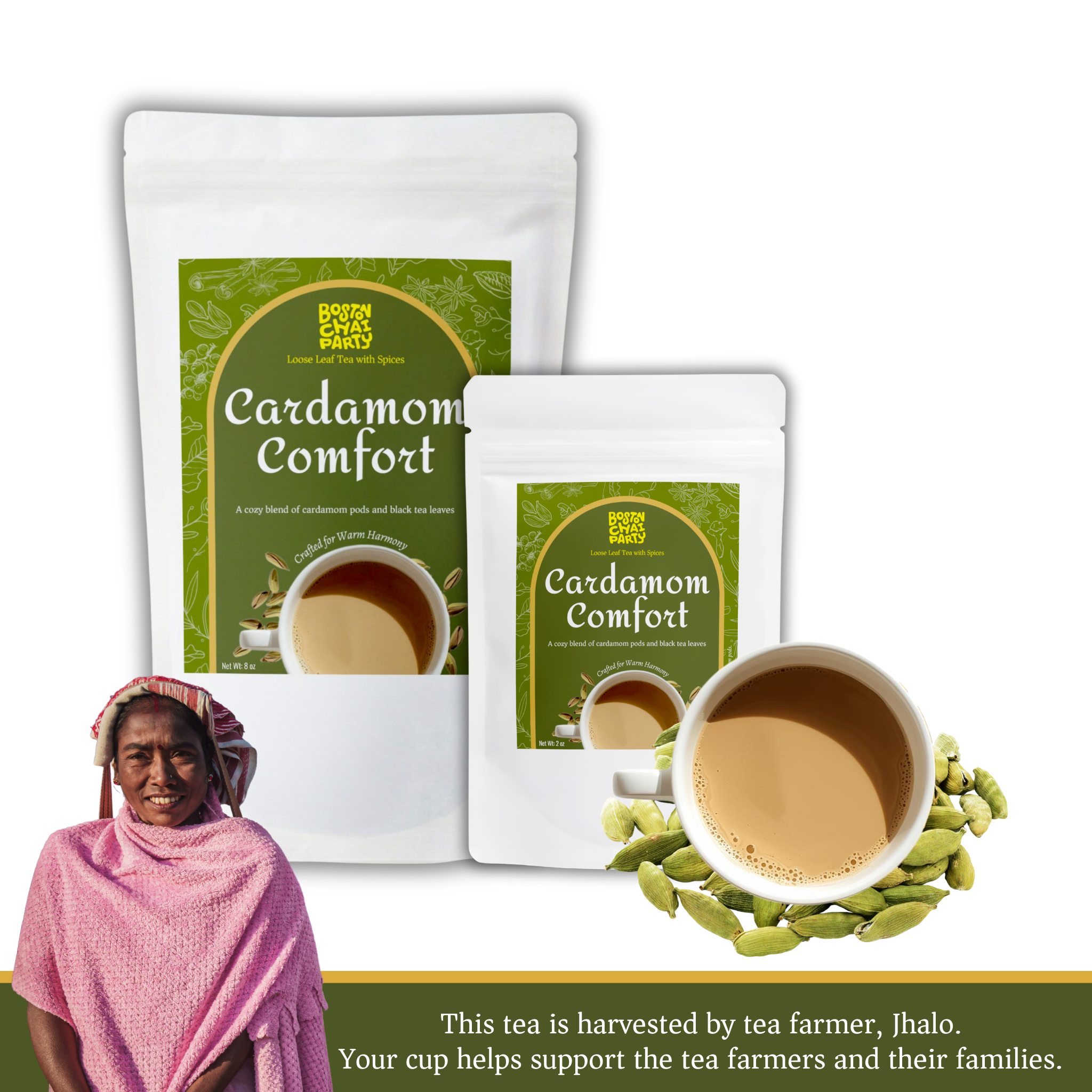 Cardamom Comfort - Loose Leaf Tea with Spices