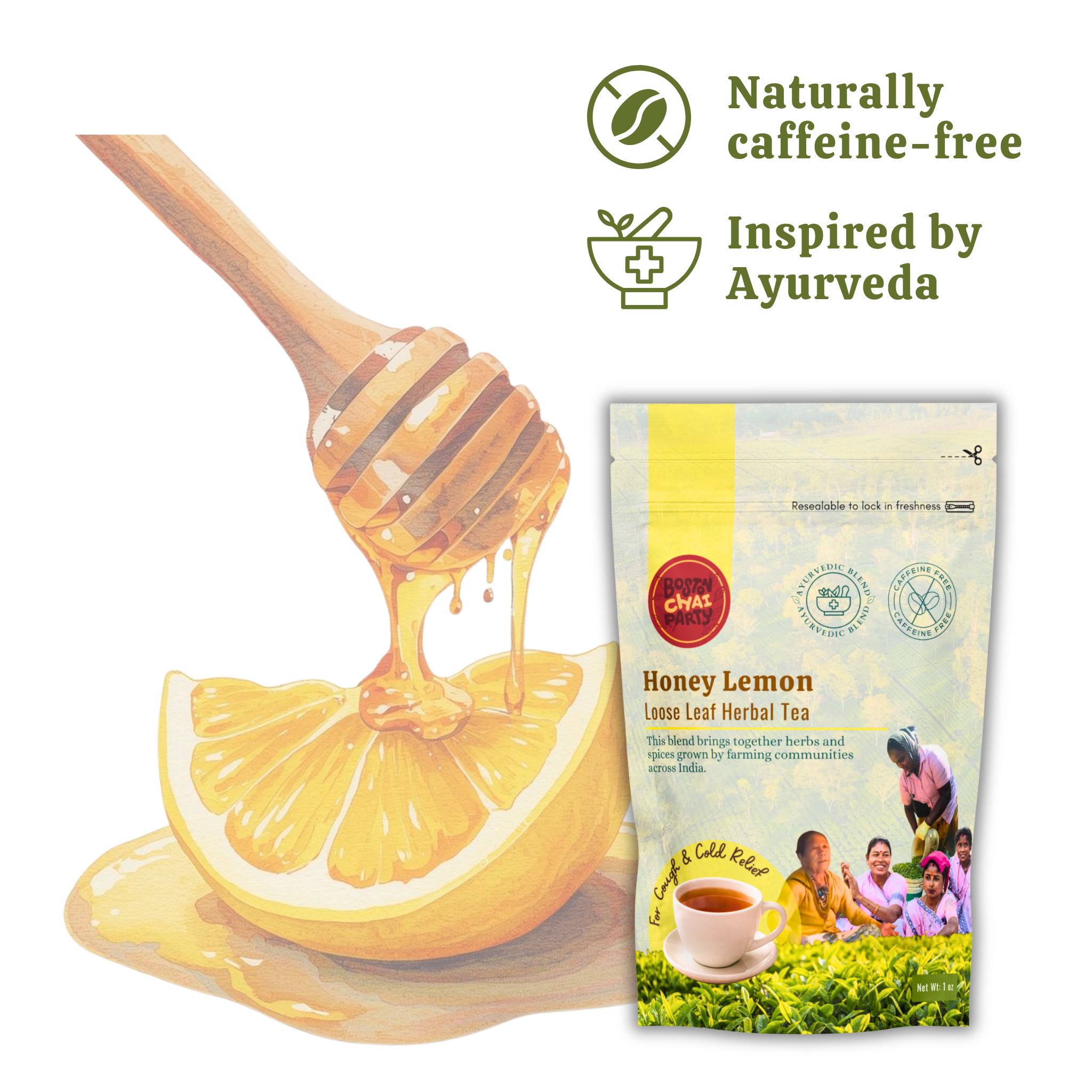 Honey Lemon Cough and Cold Relief Tea