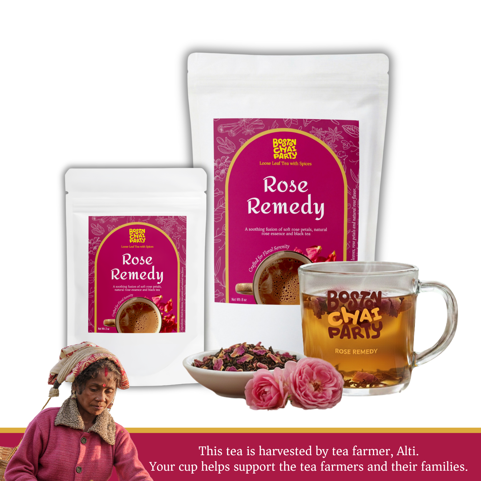 Rose Remedy - Loose Leaf Tea with Spices