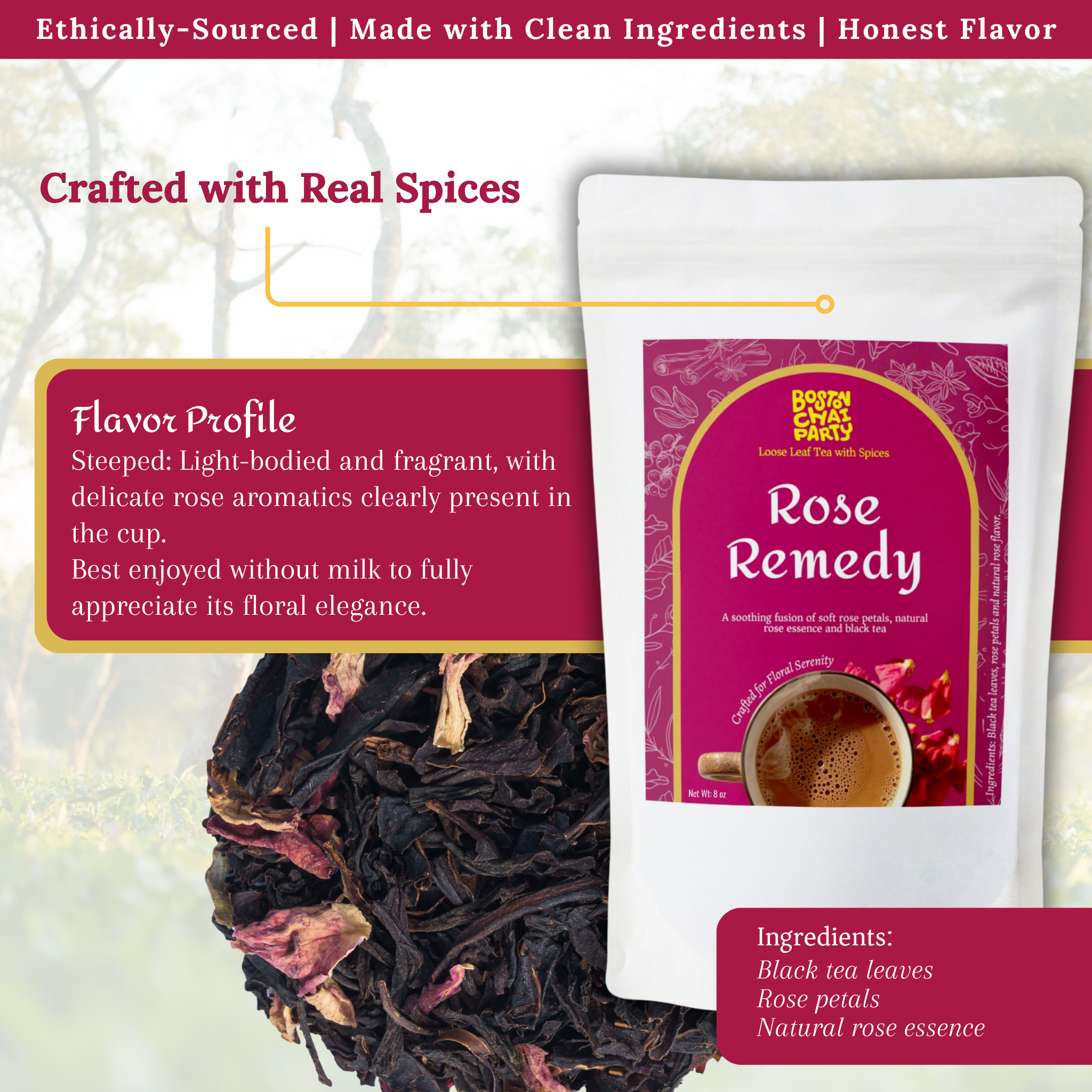 Rose Remedy - Loose Leaf Tea with Spices