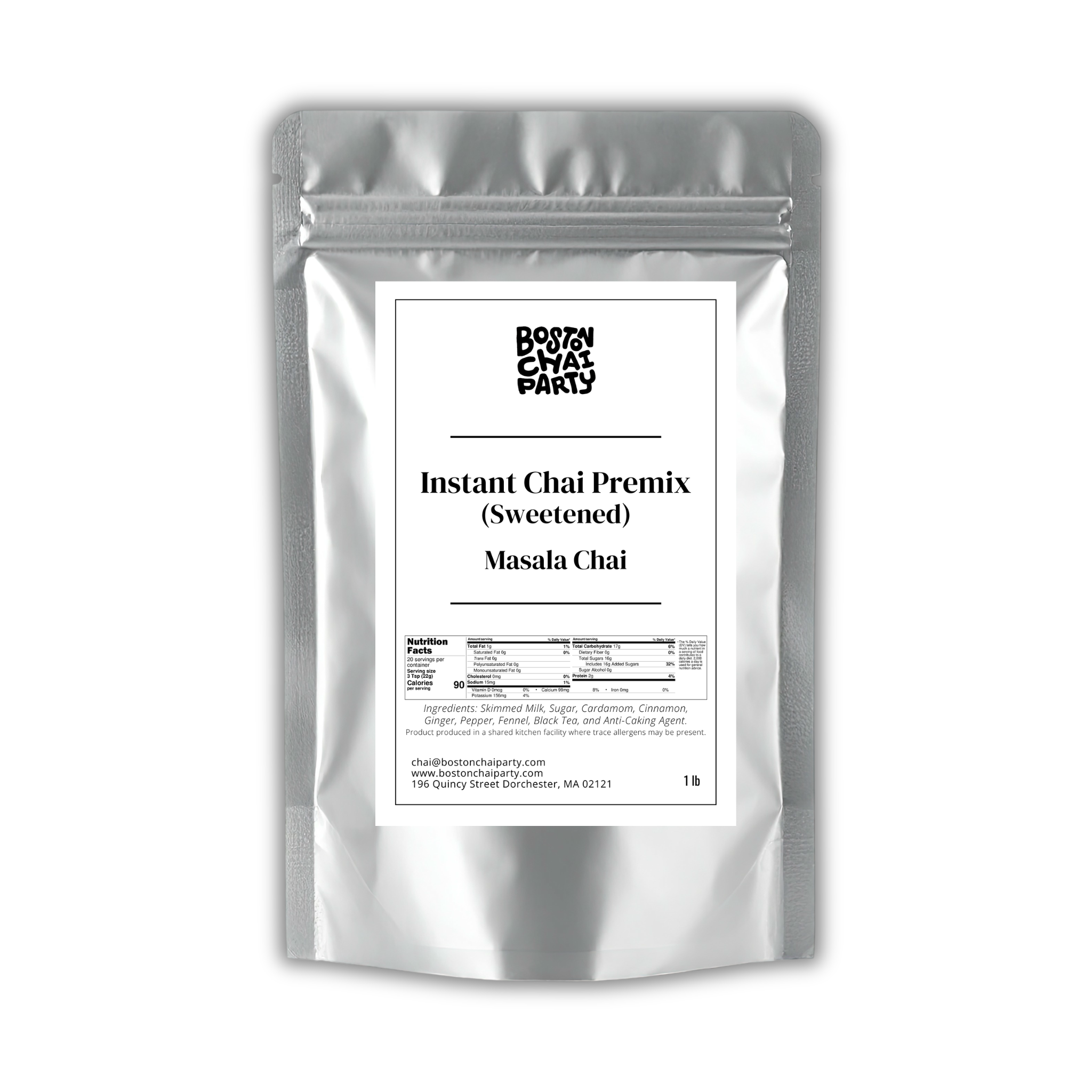 Masala Chai Premix (Sweetened) 1 lb