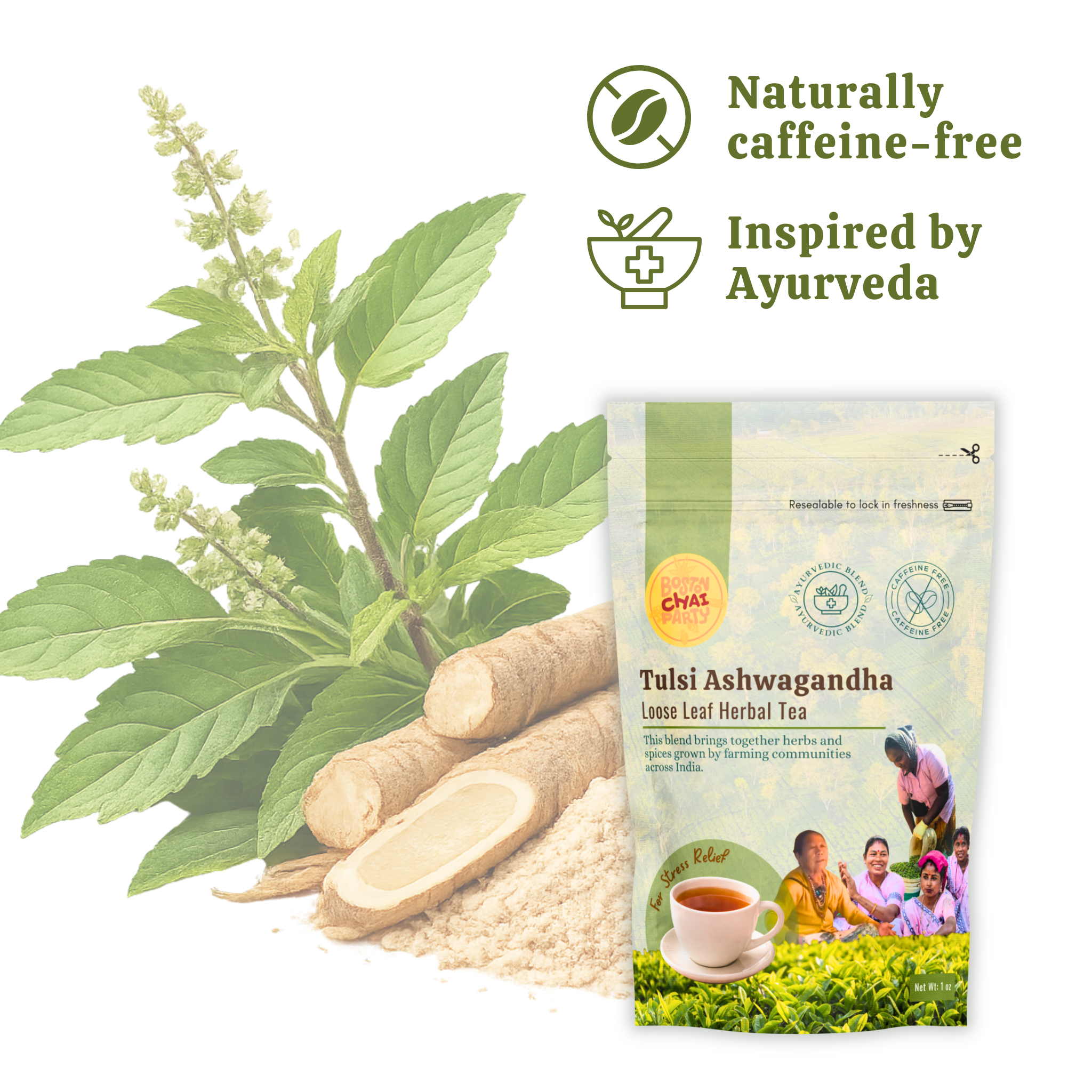 Tulsi Ashwagandha Stress Relief Tea