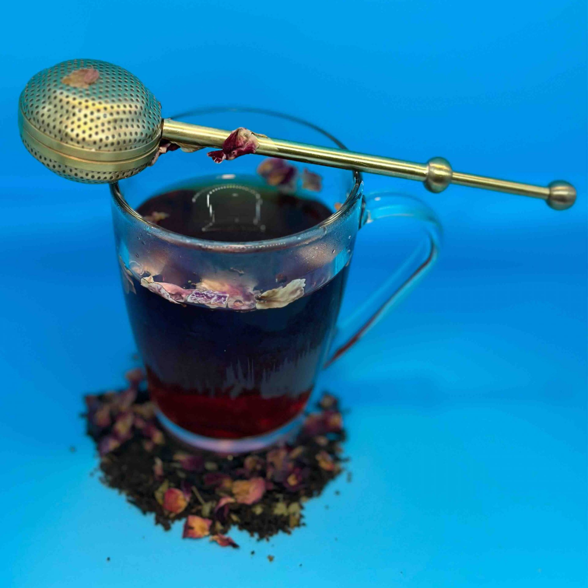 Gold-Finish Stainless Steel Tea Infuser / Steeper