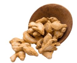 Dried gingerGinger is a powerhouse when it comes to its various usages in traditional and alternative medicine. It helps in digestion, reduces nausea, helps fight the flu and common cold, and more.